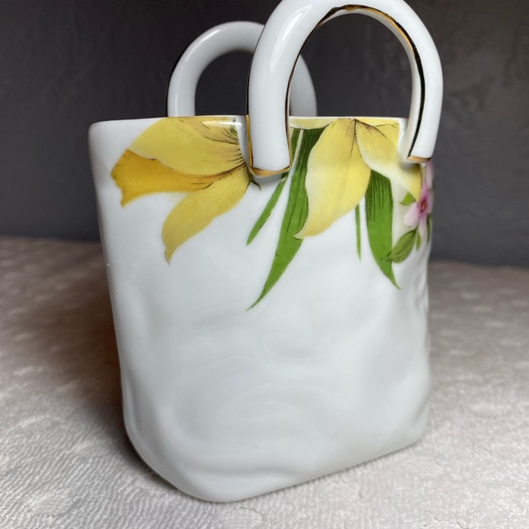 Vintage NAPCO Porcelain Handled Bag Trinket Holder - Collectible - Picture 7 of 13